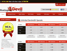 Tablet Screenshot of hostingdevil.com